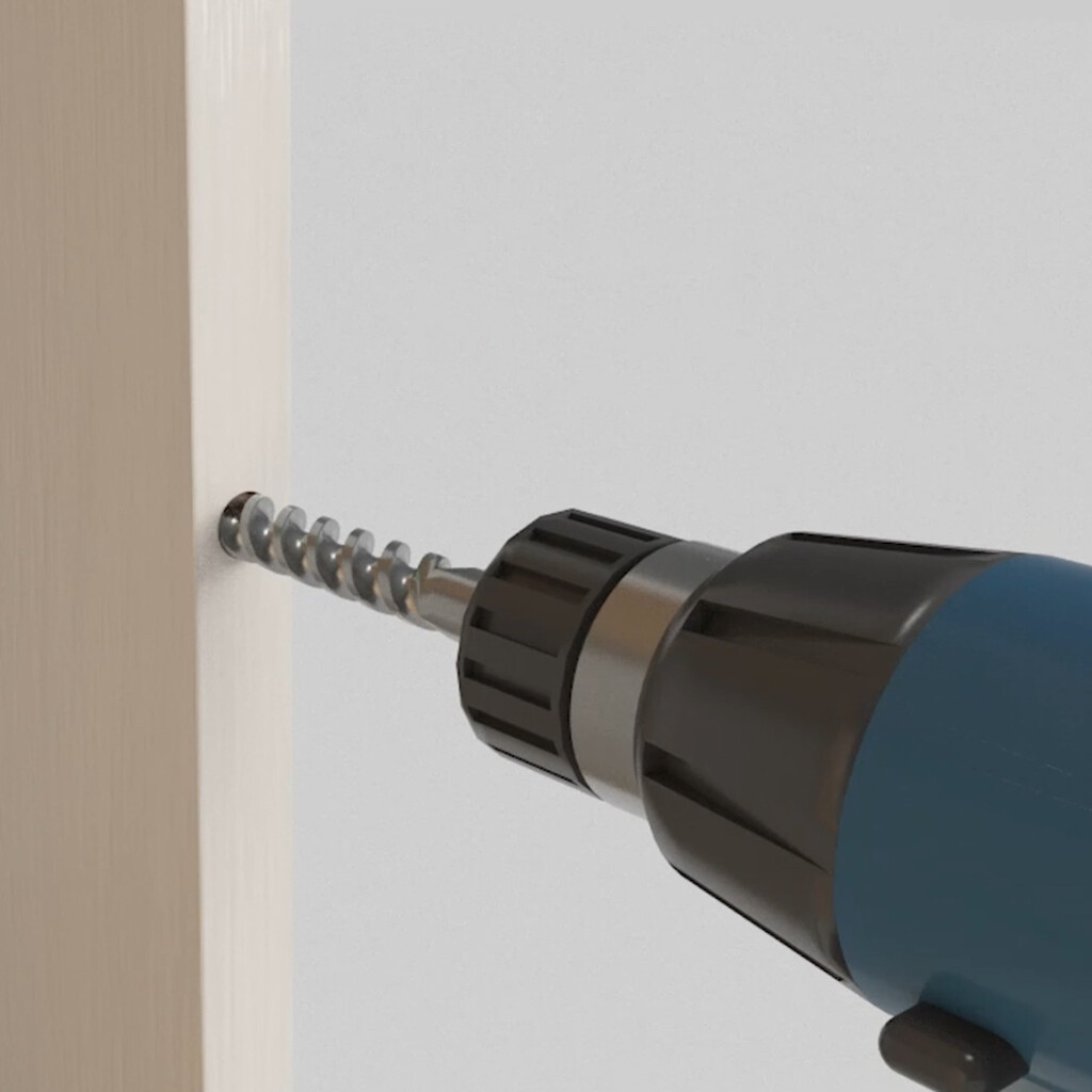 Built-in furniture door lock with Push Lite adjustment, length 70mm, shock absorber, Plastic, Grey-4