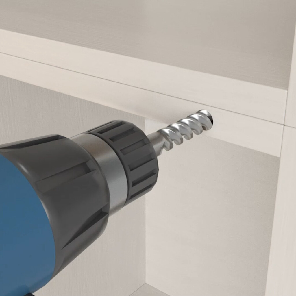 Built-in furniture door lock with Push Lite adjustment, length 70mm, Magnetic 2.5kg, Plastic, Grey-4