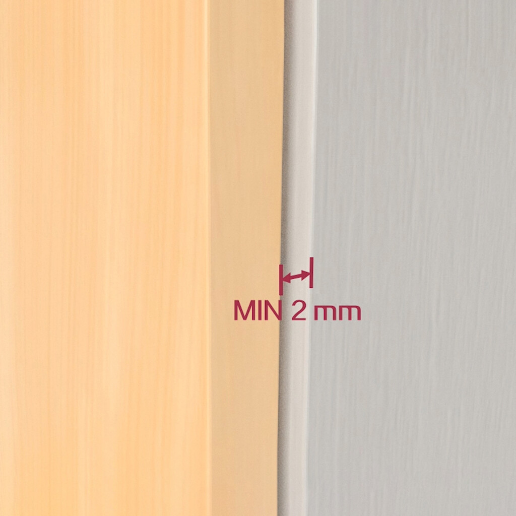 Screw-on door lock with Push Lite adjustment, length 80mm, Shock absorber, Plastic, Grey, Plastic-6