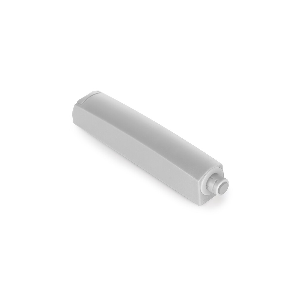 Screw-on door lock with Push Lite adjustment, length 80mm, Shock absorber, Plastic, Grey, Plastic-11