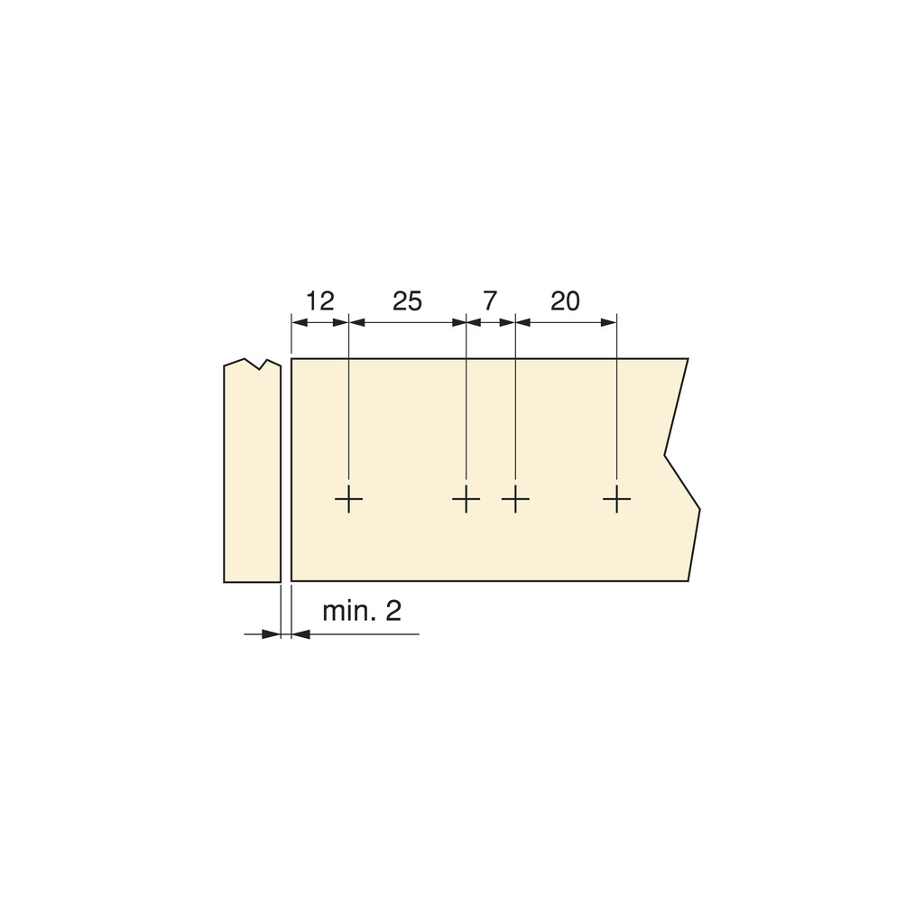 Screw-on door lock with Push Lite adjustment, length 80mm, Shock absorber, Plastic, Grey, Plastic-2