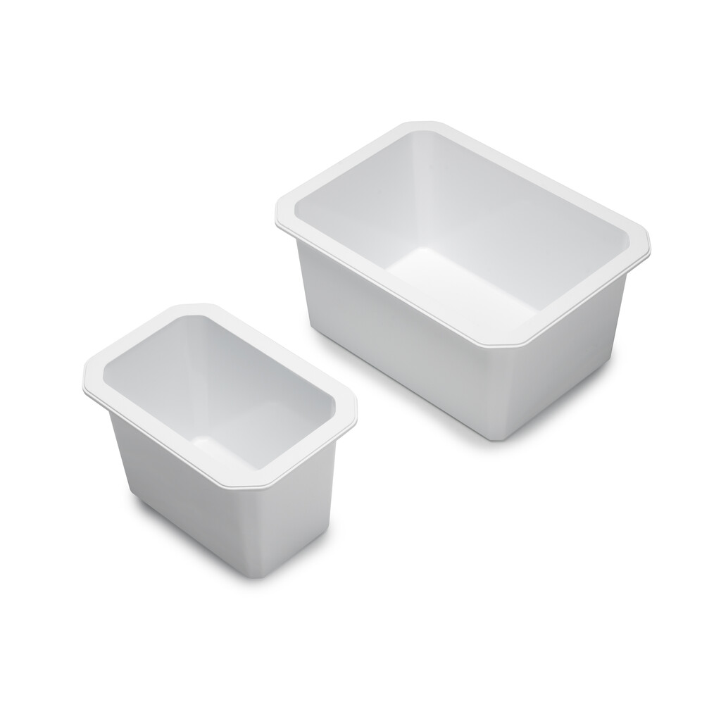Lot 6Schubladenorganisatoren Tidy für Badezimmerschublade, Kunststoff, weiss-6