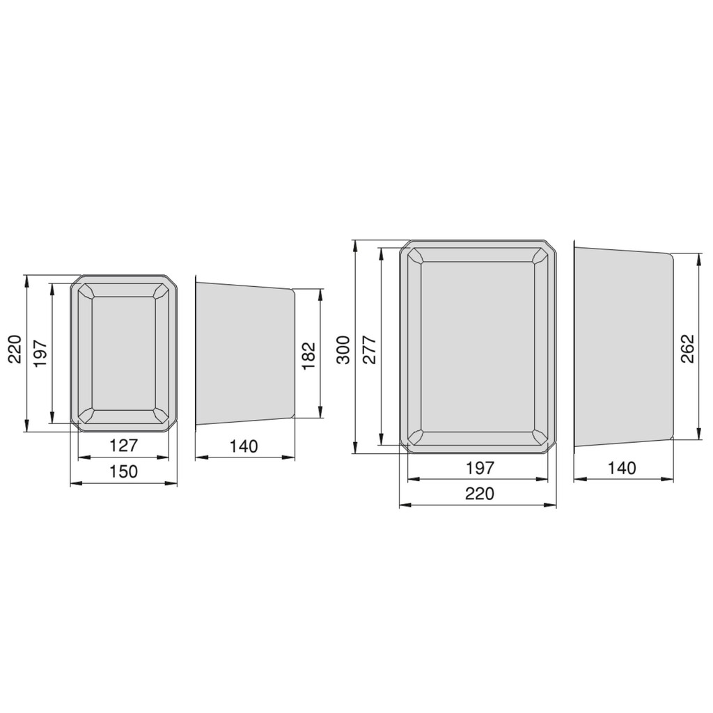 Lot 6Schubladenorganisatoren Tidy für Badezimmerschublade, Kunststoff, weiss-1