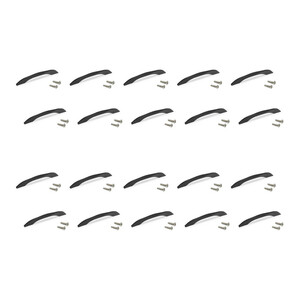Lot of 20 furniture handles Varna, L181mm, 160mm spacer, Zamak, Black painted product photo