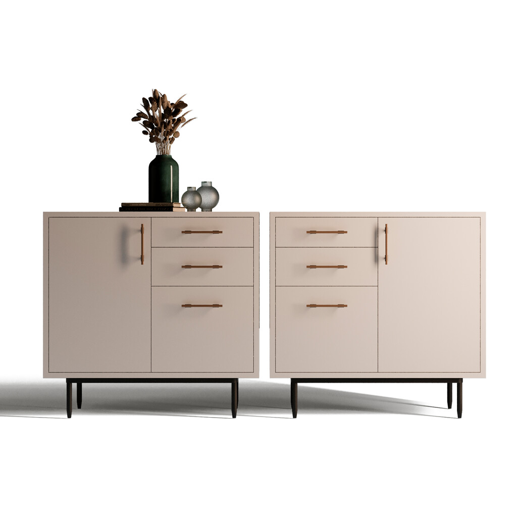 Lote de 20 tiradores para mueble Riad, L168mm, intereje 128mm, Aluminio, Bronce-12