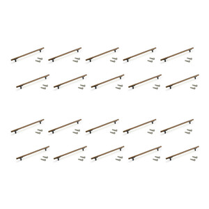 Lot von 20 M&ouml;belgriffe Riad, L232mm, 192mm Achsenabstand, Aluminium, Bronze Produktfoto