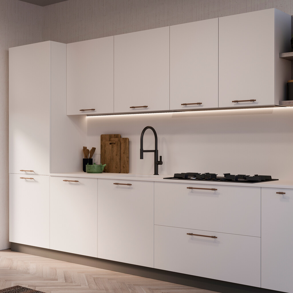 Lot von 20 Möbelgriffe Riad, L232mm, 192mm Achsenabstand, Aluminium, Bronze-11