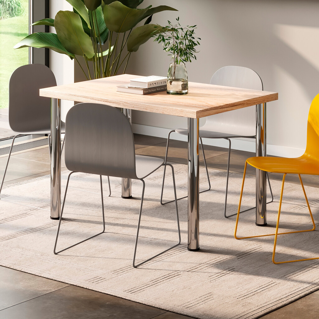 Tablero para mesa, 1150x750mm, espesor 30mm, Madera, Efecto roble-3