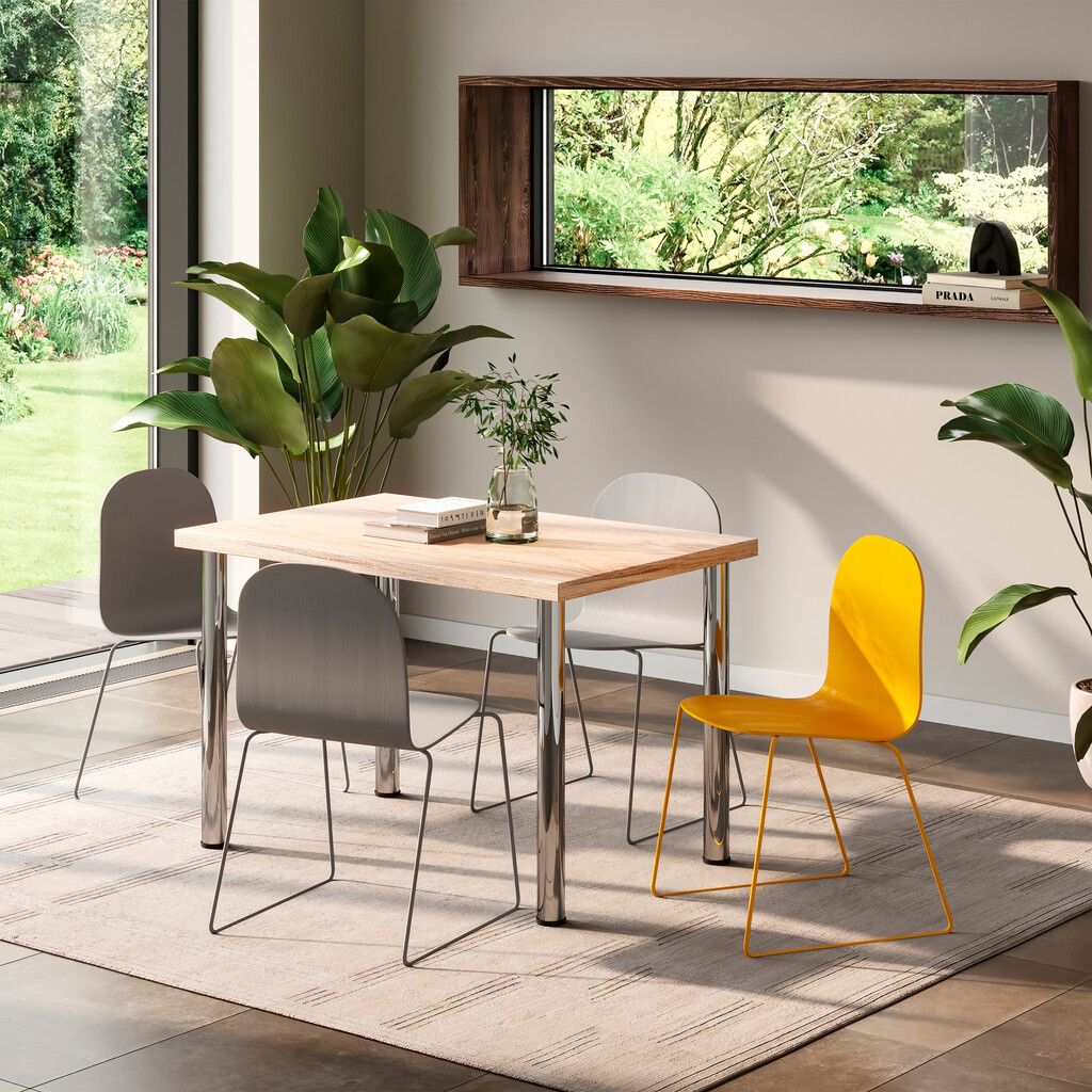 Tablero para mesa, 1150x750mm, espesor 30mm, Madera, Efecto roble-4