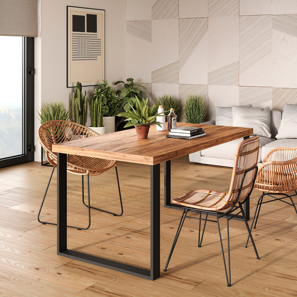 Tablero para mesa, 1150x750mm, espesor 30mm, Madera, Efecto roble-5