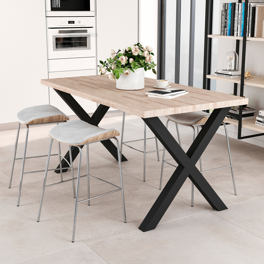 Tablero para mesa, 1150x750mm, espesor 30mm, Madera, Efecto roble-6