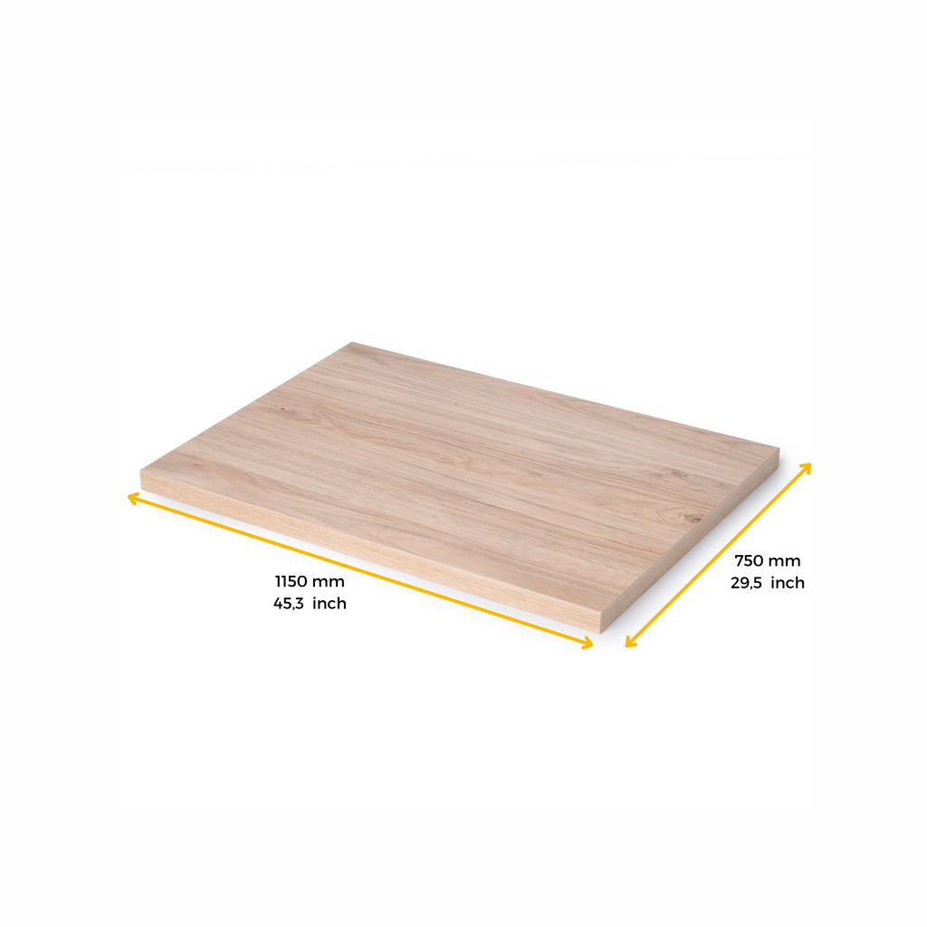 Tablero para mesa, 1150x750mm, espesor 30mm, Madera, Efecto roble-2