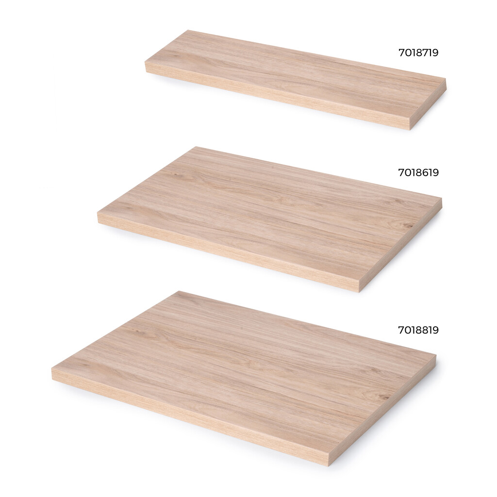 Tablero para baldas de estante, 600x200mm, espesor 30mm, Madera, Efecto roble-7