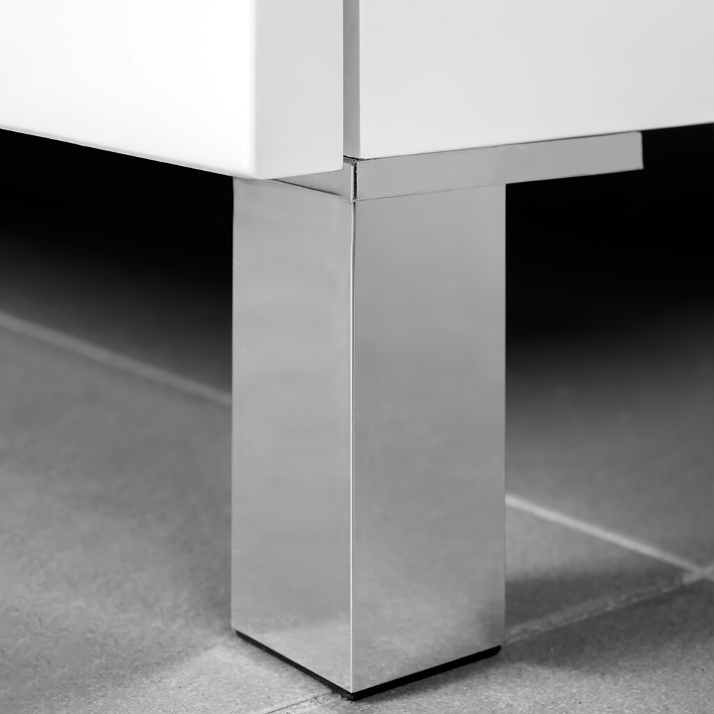 Lot von 20 Möbelfüße Alumix 1, Höhe 80mm, Kunststoff, Metallic Grau-2