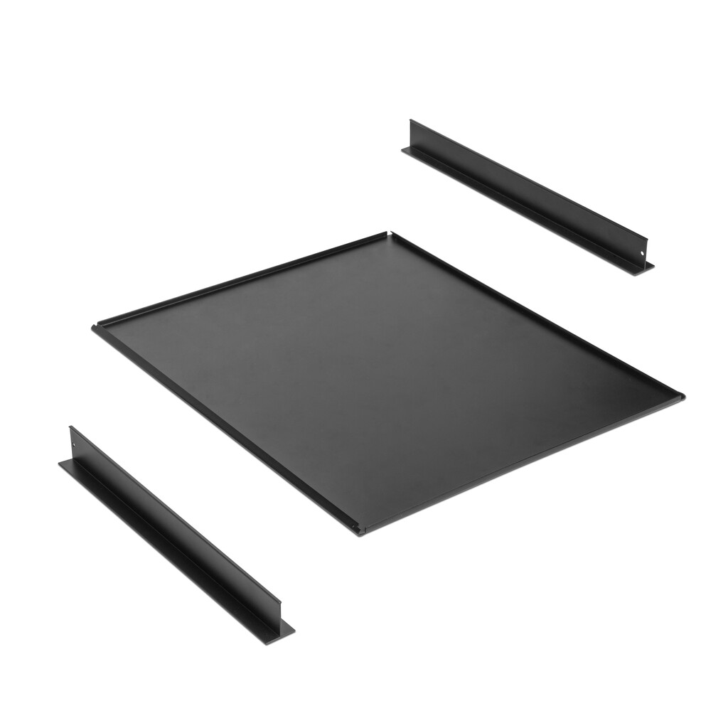 Set aus Tray set, 2 Organizer-Körbe und Soft-Close-Führungsrahmen für Schränke, verstellbar, Modul 800mm, Schwarzer strukturiert-11