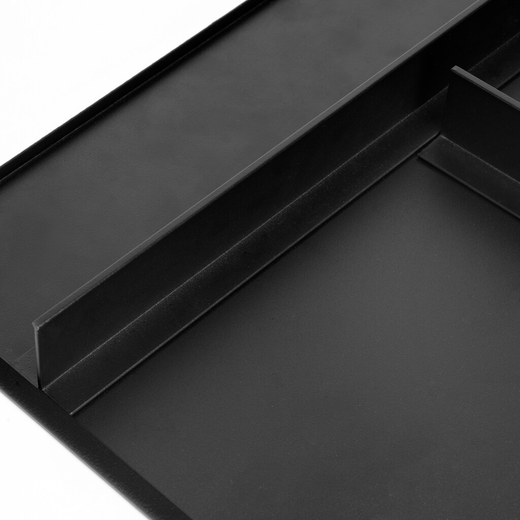 Set aus Tray set, 2 Organizer-Körbe und Soft-Close-Führungsrahmen für Schränke, verstellbar, Modul 800mm, Schwarzer strukturiert-13