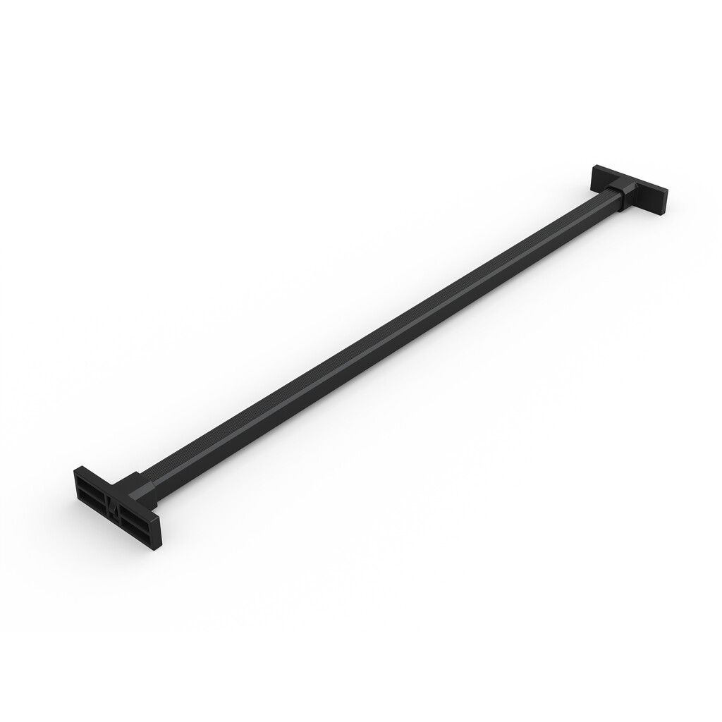 Set aus 7 Hosenträgern, 1 Tablett und sanft schließendem Gleitrahmen für Kleiderschränke, verstellbar, Modul 800mm, Schwarz texturiert-6