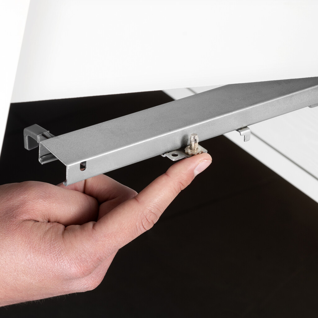 Satz Unterflurführungen Silver, Vollauszug, mit Schließautomatik (240-540), Tiefe 590mm, Stahl, Verzinkt-6