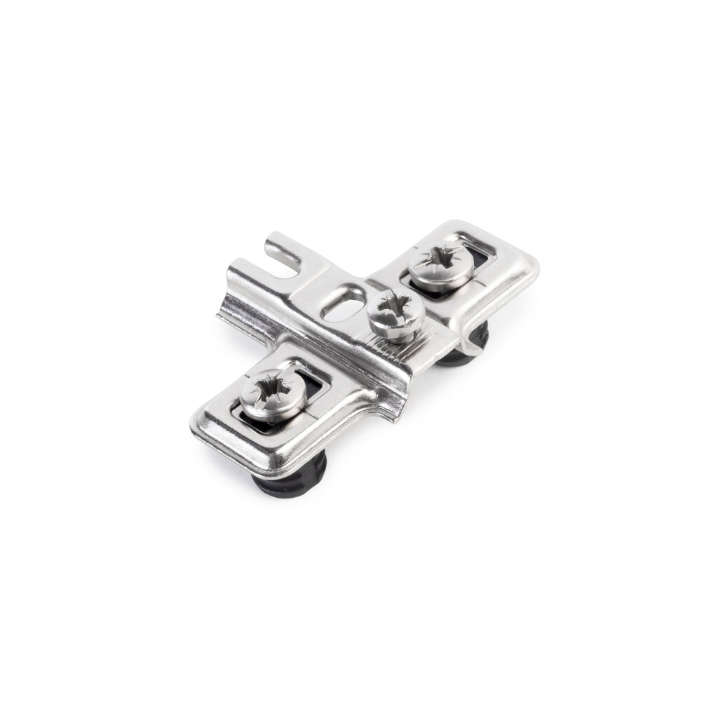 Suplemento para bisagras X12 a presión, Diametro 10x11mm, Altura 0, Acero, Niquelado-Primary