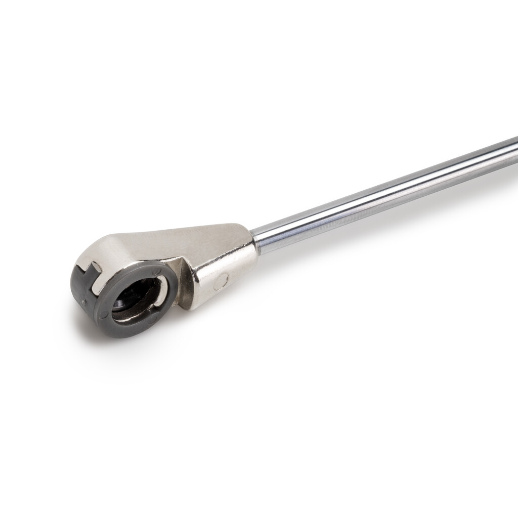 Piston for lift-up doors Thin, diameter 12mm, with hooks, 8kg, Steel and Plastic, Matt nickel painted-7