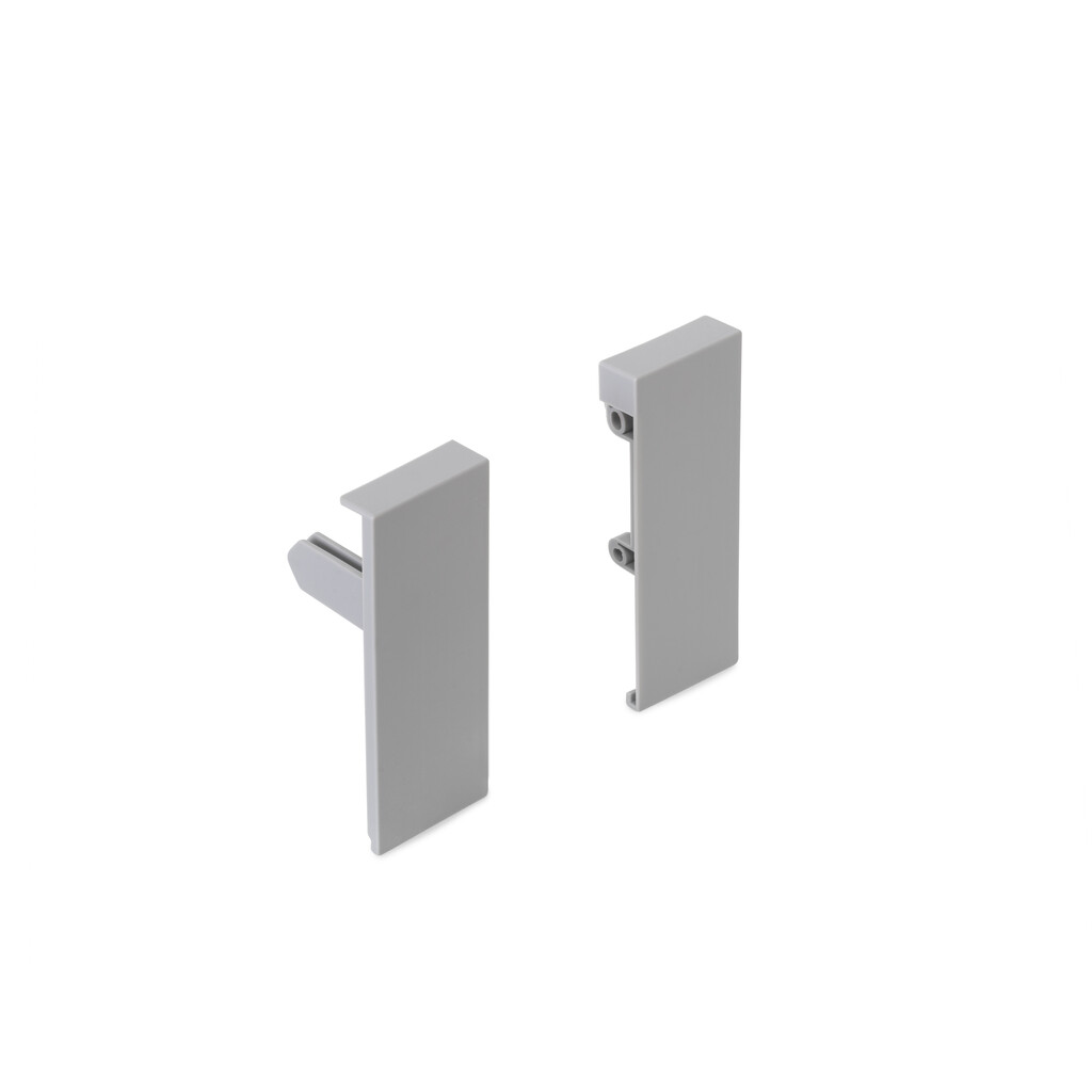 Pair of Vantage Plus Internal frontal drawer hooks, height 93mm, 93, Plastic, Grey, Vantage Plus frontal drawer hooks pair-Primary