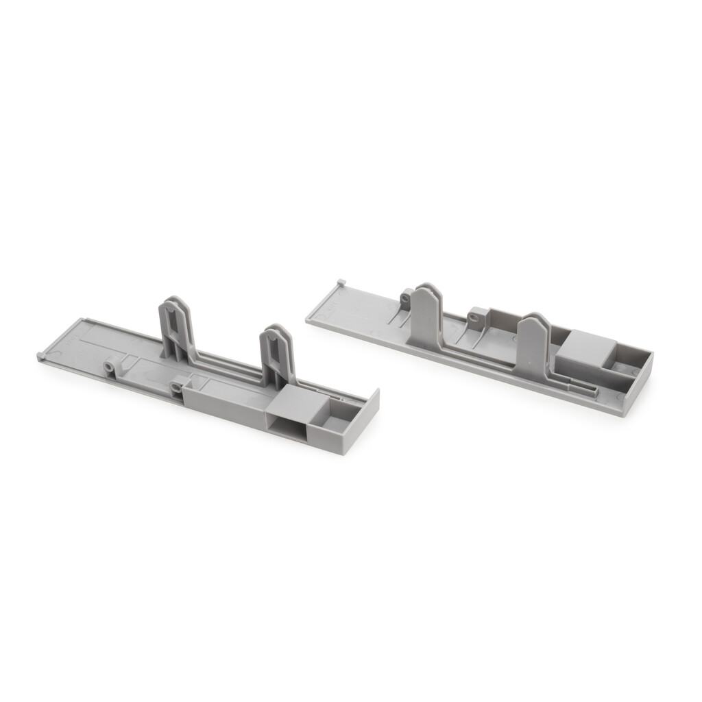 Pair of Vantage Plus Internal frontal drawer hooks, height 178mm, 178, Plastic, Grey-2