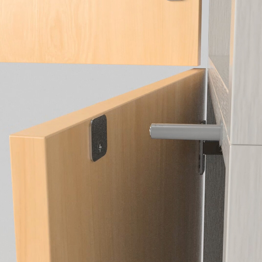 Magnet-Druckverschluss Push Lite, zum Einpressen im Bohrloch, verstellbar,Länge 70mm, 2,5kg, Kunststoff, Anthrazitgrau-7