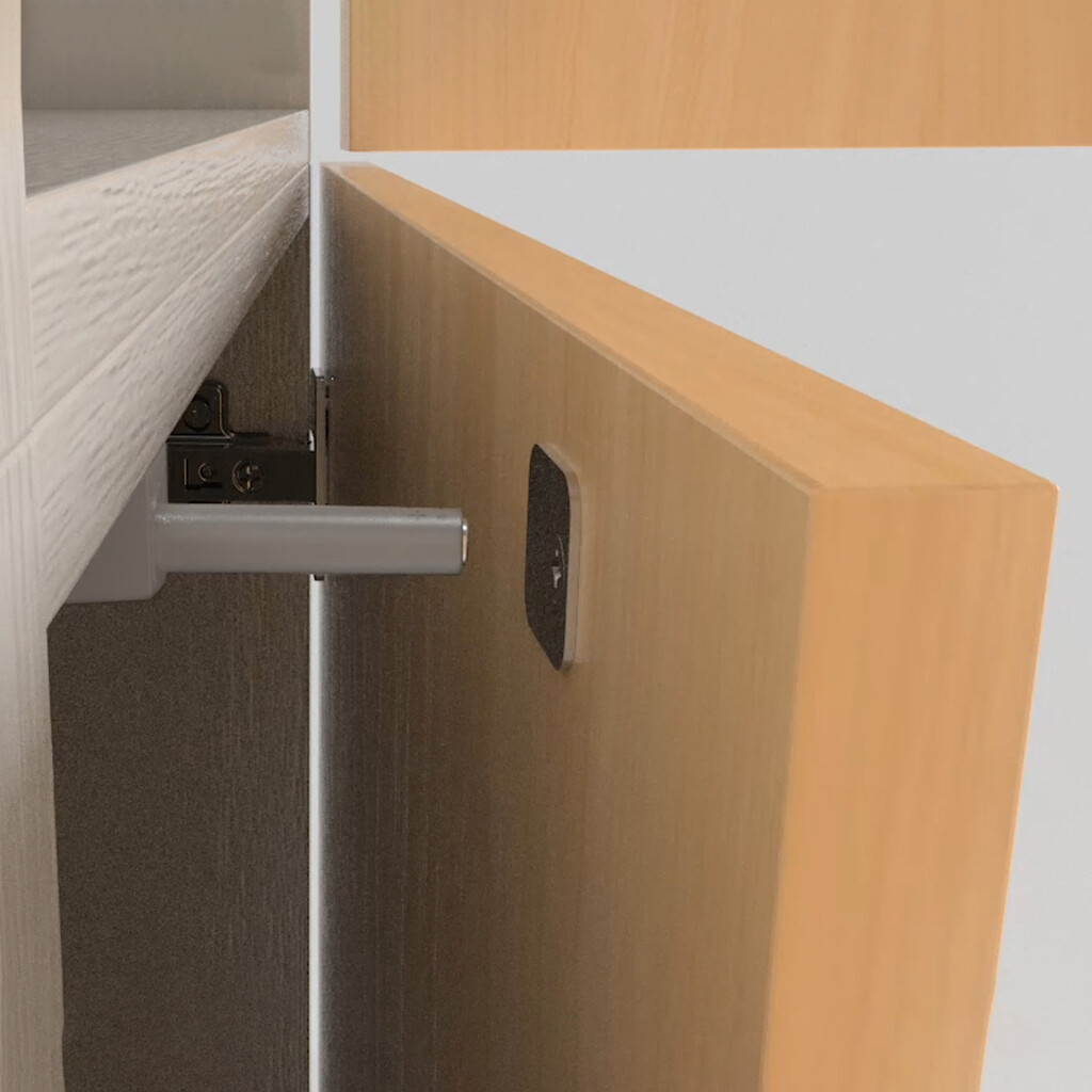 Druckverschluss Push Lite zum Schrauben, verstellbar, Länge 80mm, Magnetisch 2,5kg, Kunststoff, Anthrazitgrau-7