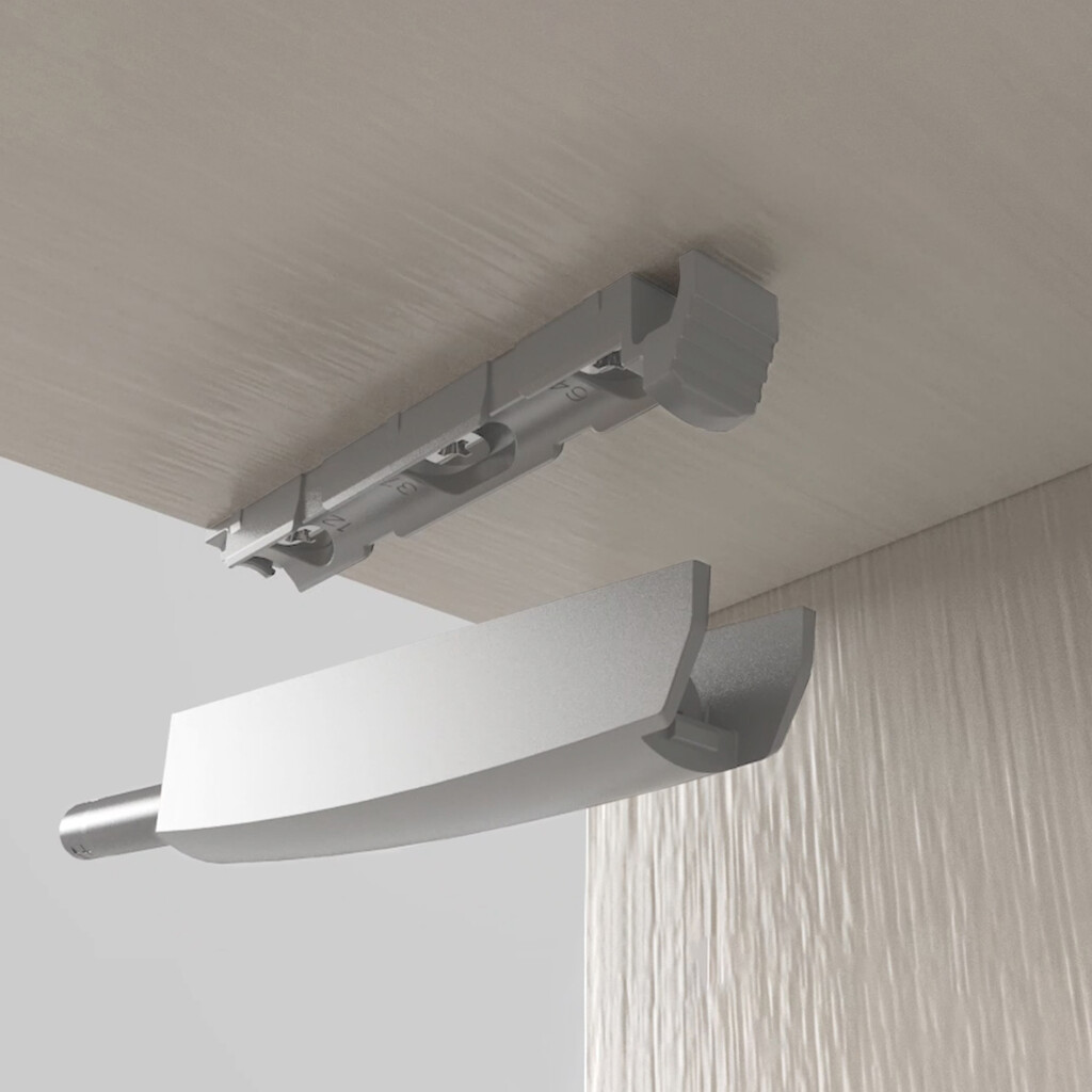 Druckverschluss Push Lite zum Schrauben, verstellbar, Länge 80mm, Magnetisch 2,5kg, Kunststoff, Anthrazitgrau-11