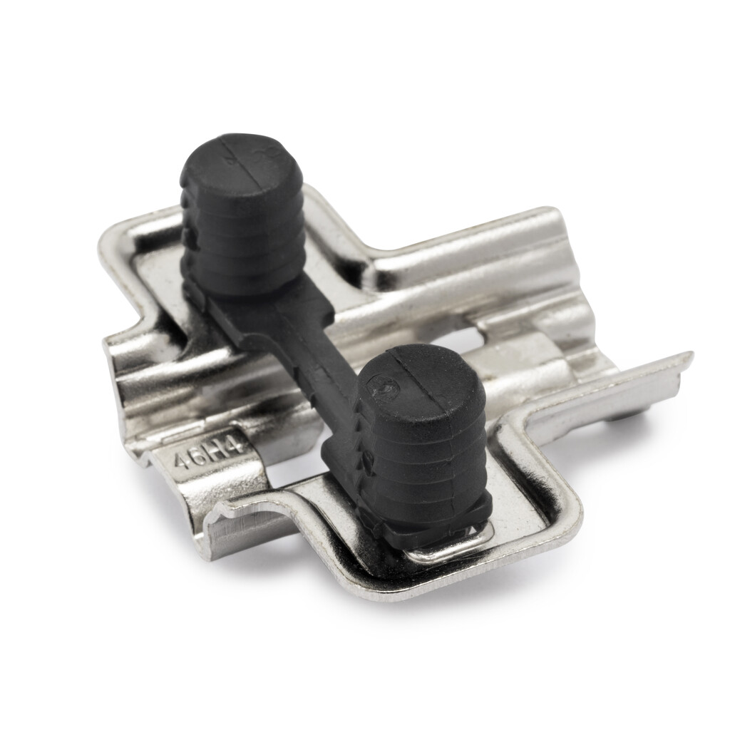 Suplemento para bisagra X91/X92 a presión, Diámetro 10x11mm, Altura 4, Acero, Niquelado-2