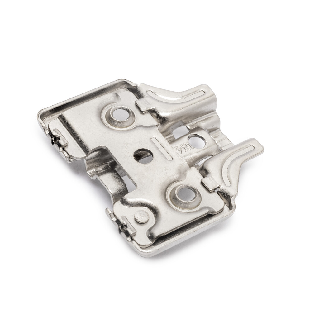 Kreuzmontageplatte X91/X92 zum Schrauben, Exzenterverstellung, Höhe 4, Stahl, vernickelt-2