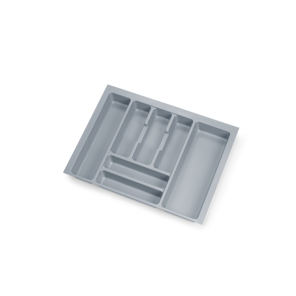 Besteckeinsatz Optima Vertex/Concept/Vantage Plus, Tiefe 500mm, Plattenstärkenstärke16mm, Modul 600mm, Kunststoff, Grau-Primary
