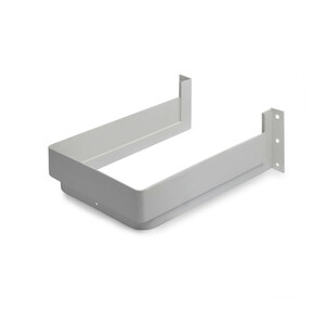 Salva sif&oacute;n rectangular fino para caj&oacute;n, Pl&aacute;stico, Gris foto del producto