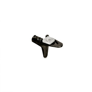 support for Glass Shelf Beak, diametre 5mm, Zamak, Black zinc plated product photo