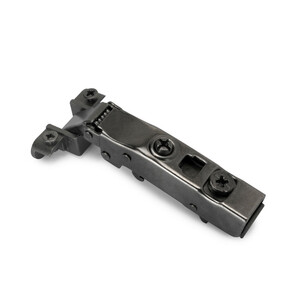 X91 Hinge full Overlay for Aluminium Profiles, Screw-on, Steel and Zamak, Titanium product photo