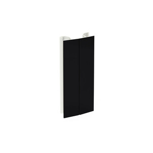 Angle flexible pour plinthe de cuisine Plasline, hauteur 120mm, Plastique, Noir photo du produit