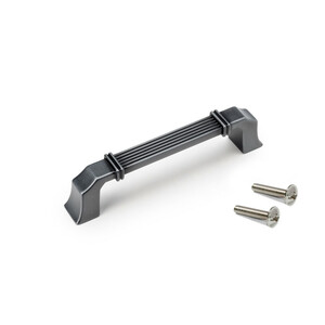 Tirador para mueble Bangkok, L117mm, intereje 96mm, Zamak, Titanio satinado foto del producto