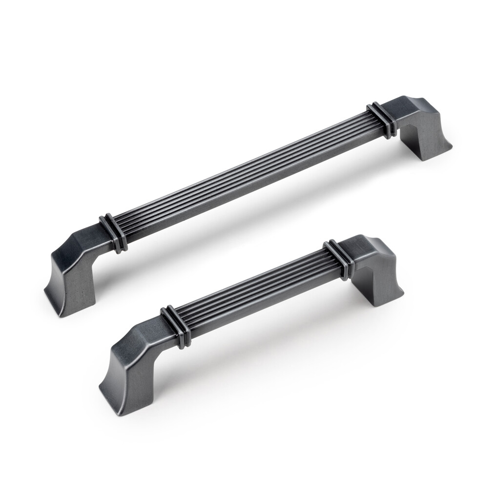 Tirador para mueble Bangkok, L117mm, intereje 96mm, Zamak, Titanio satinado-10