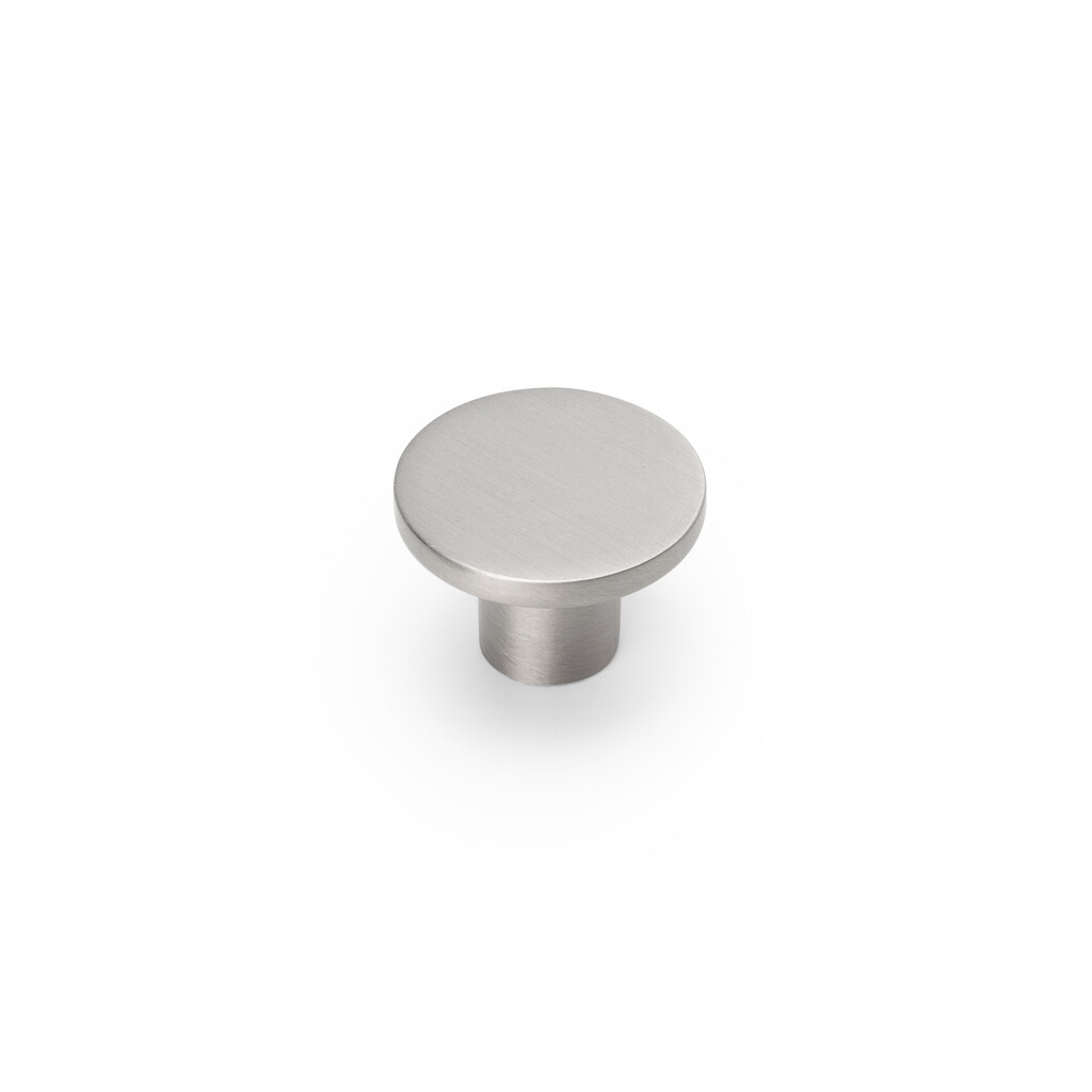 Bouton pour meubles Bucarest, diamètre 26mm, Zamak, Nickel satiné-4