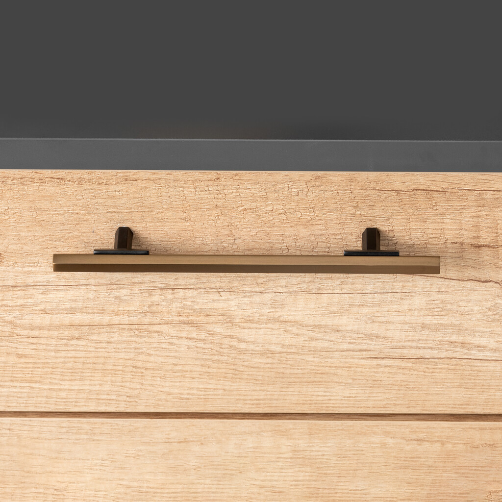 Möbelgriff Riad, L232mm, 192mm Achsenabstand, Aluminium, Bronze-2