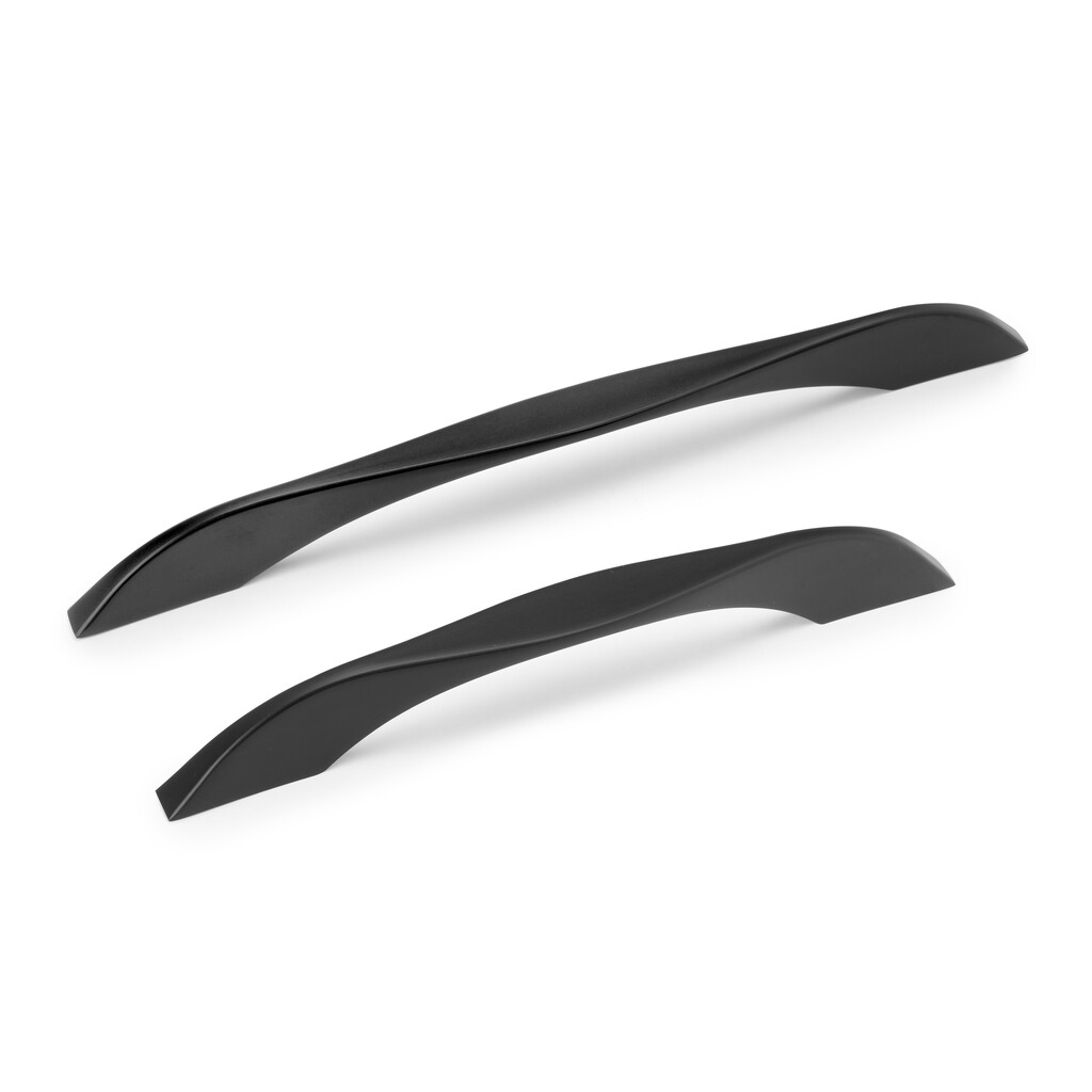 Furniture handle Varna, L181mm, 160mm interaxis, Zamak, Black painted-8
