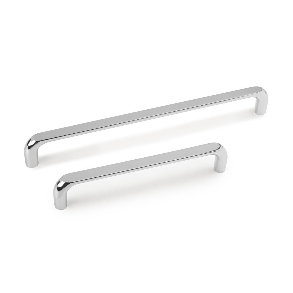 Tirador para mueble Zagreb, L172mm, intereje 160mm, Zamak, Cromado-7