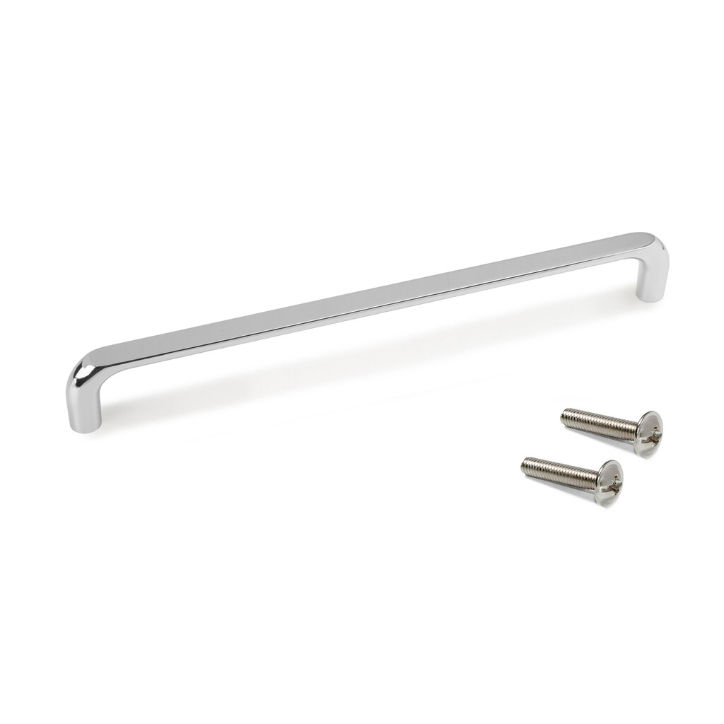 Tirador para mueble Zagreb, L236mm, intereje 224mm, Zamak, Cromado-Primary