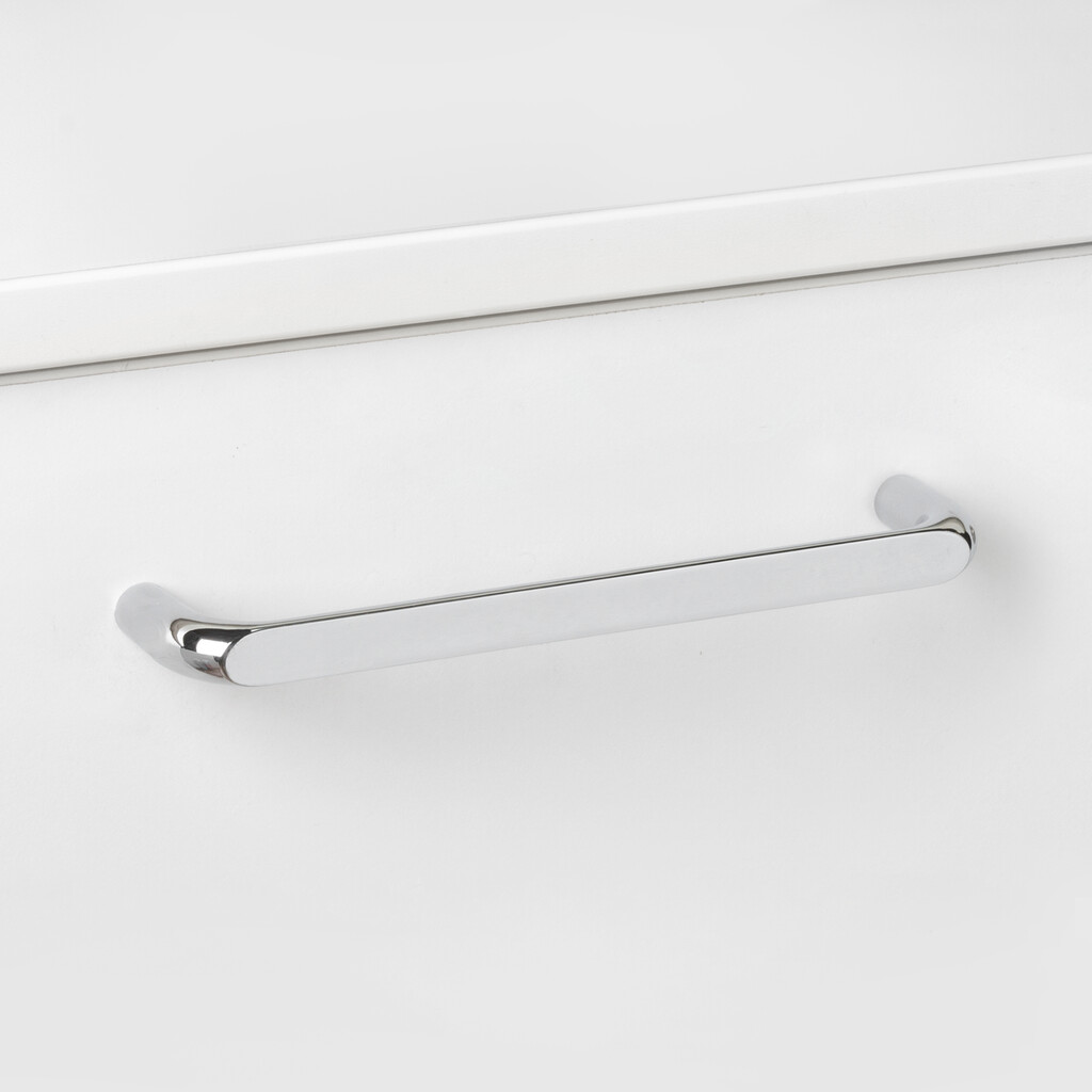 Tirador para mueble Zagreb, L236mm, intereje 224mm, Zamak, Cromado-2