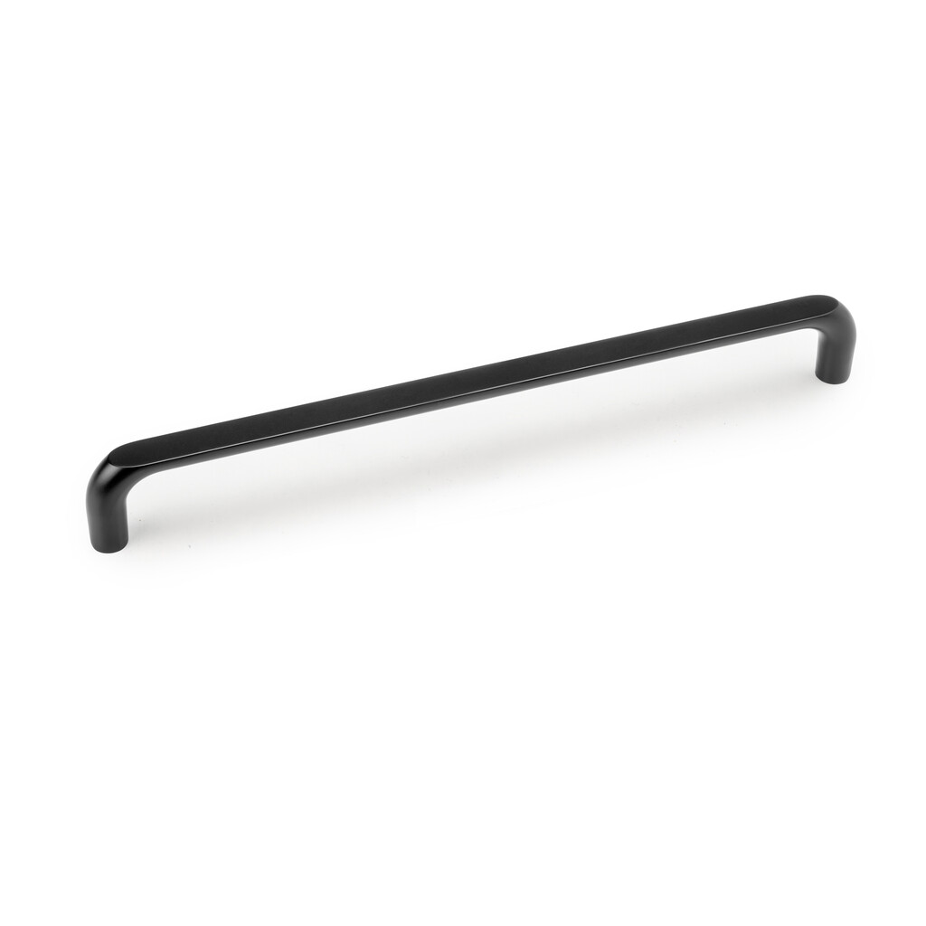 Tirador para mueble Zagreb, L236mm, intereje 224mm, Zamak, Pintado negro-10