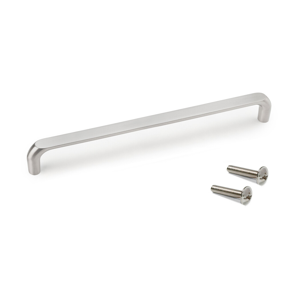 Furniture handle Zagreb, L236mm, 224mm interaxis, Zamak, Satin finished nickel-Primary