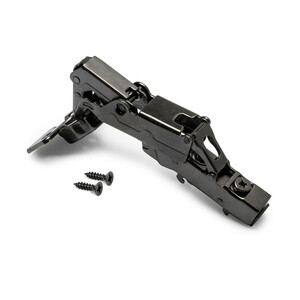 X91 Hinge full Overlay 165 degrees opening with soft closing, Screw-on, Steel, Titanium product photo
