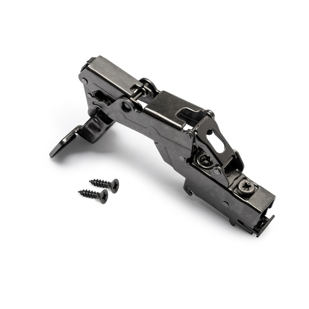 X91N Inset hinge, 165 degree, Screw-on, Steel, Titanium-Primary
