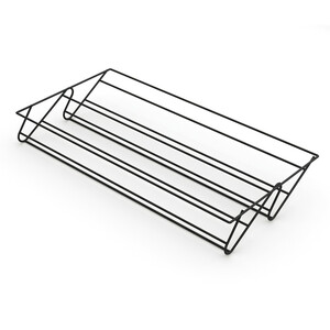 Tiroir &agrave; chaussures pour placards et commodes Hack, 782 (M90), Peint en noir textur&eacute;, Acier photo du produit