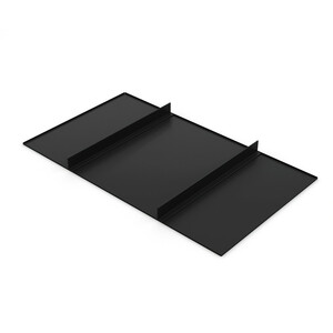 Plateau ou &eacute;tag&egrave;re pour placards et commodes Hack, 483 (M60), Peint en noir textur&eacute;, Acier photo du produit